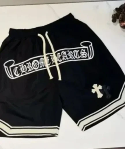 Black Chrome Hearts Casual Shorts