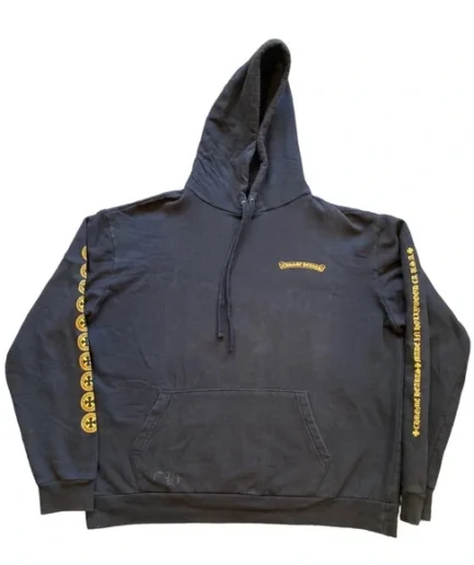 CHROME HEARTS Hoodie Yellow Stamp