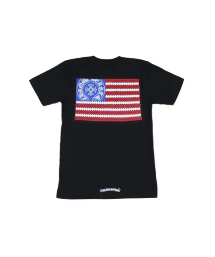 Chrome Hearts American Flag Dagger T-Shirt Black