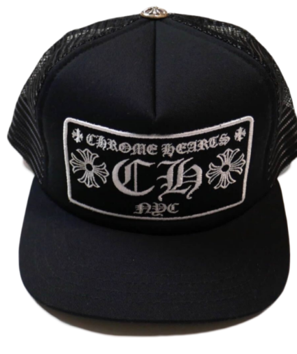 Chrome Hearts CH New York City Trucker Hat – Black