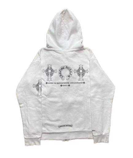 Chrome Hearts Cross Logo Hollywood USA Zip Hoodie