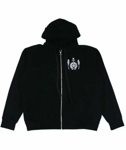 Chrome Hearts Foti Harris Teeter Space Suit Zip Black Hoodie