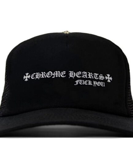 Chrome Hearts Fuck You Trucker Hat – BlackChrome Hearts Fuck You Trucker Hat – Black