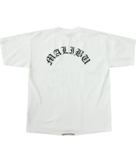 Chrome Hearts Malibu Exclusive Script Letter T-Shirt White