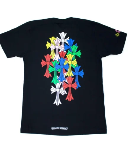 Chrome Hearts Multi Color Cross Cemetery T-Shirt