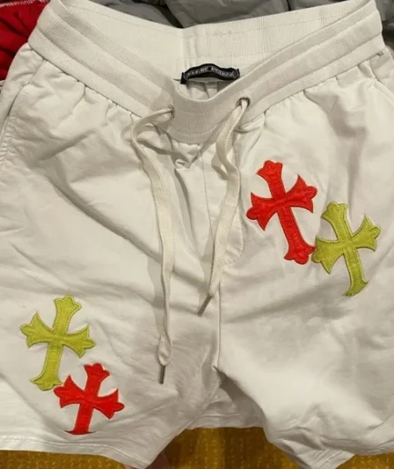 Chrome Hearts Multi Colored Cross Shorts