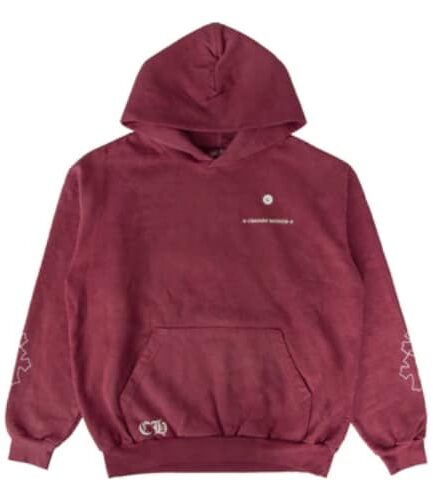 Chrome Hearts x Drake Certified Chrome Hand Dyed Red Hoodie